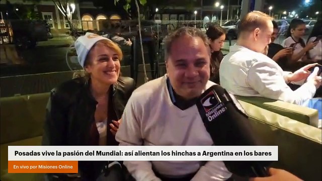 Posadas vive la pasión del Mundial: así alientan los hinchas a Argentina en los bares