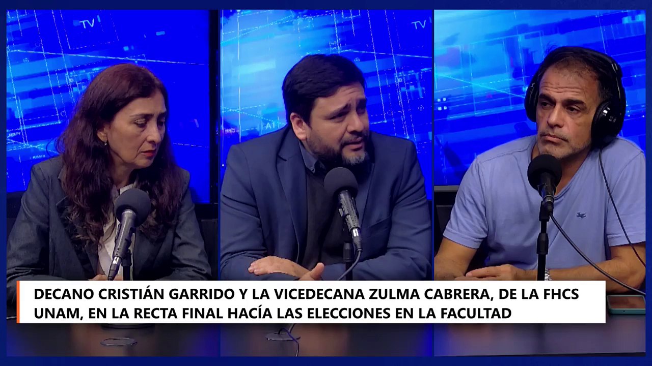 Decano Cristian Garrido y la Vicedecana Zulma Cabrera, de la FHCS UNaM, en la recta final hacía las elecciones en la facultad