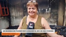 Un incendio en Itaembé Miní consumió el 90% de una vivienda
