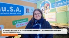 El IMuSA participa de operativos en los barrios y recibe donaciones para mascotas rescatadas