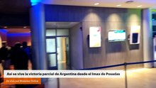 Así se vive la victoria parcial de Argentina desde el Imax de Posadas