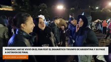 Así se vivió en el Fan Fest de Posadas el dramático triunfo de Argentina