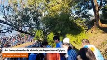 Así festeja Posadas la victoria de Argentina vs Egipto
