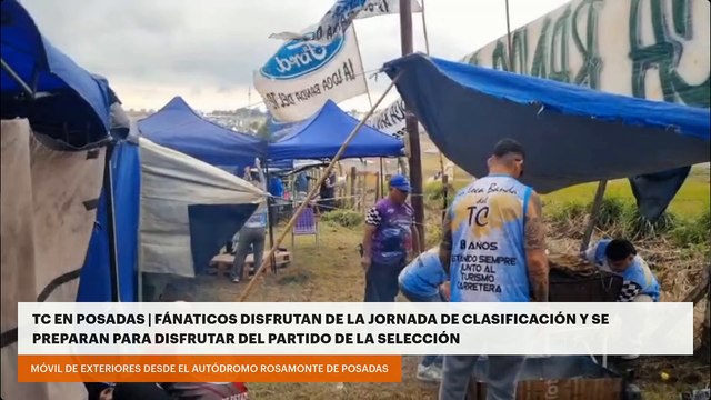 TC EN POSADAS | FÁNATICOS DISFRUTAN DE LA JORNADA DE CLASIFICACIÓN Y SE PREPARAN PARA DISFRUTAR DEL PARTIDO DE LA SELECCIÓN