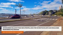 Un soldado falleció tras ser atropellado por un motociclista que realizaba maniobras peligrosas