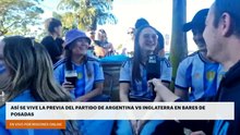 ASÍ SE VIVE LA PREVIA DEL PARTIDO DE ARGENTINA VS INGLATERRA EN BARES DE POSADAS