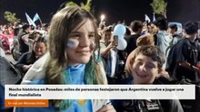 Noche histórica en Posadas: miles de personas festejaron que Argentina vuelve a jugar una final mundialista