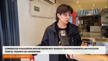 Comercios posadeños reportan muy buenas ventas durante los festejos tras el triunfo de Argentina