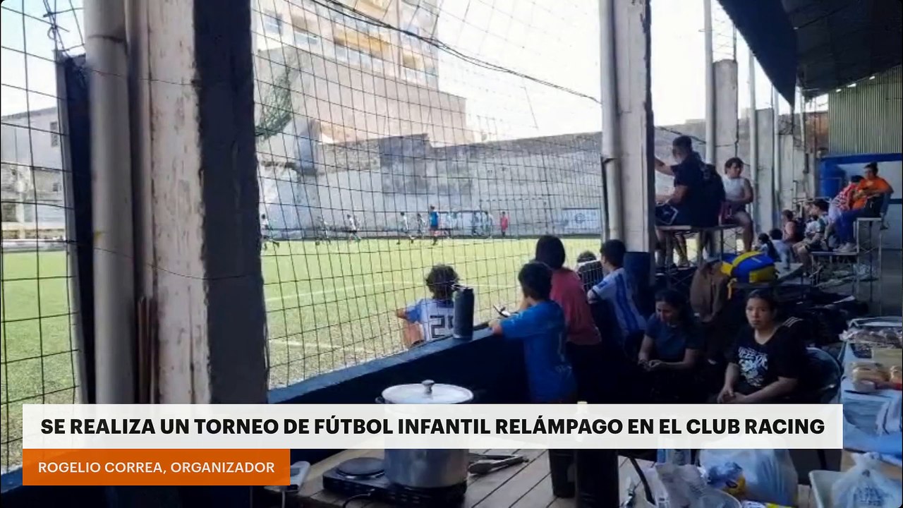 Se realiza un torneo de fútbol infantil relámpago en el club Racing