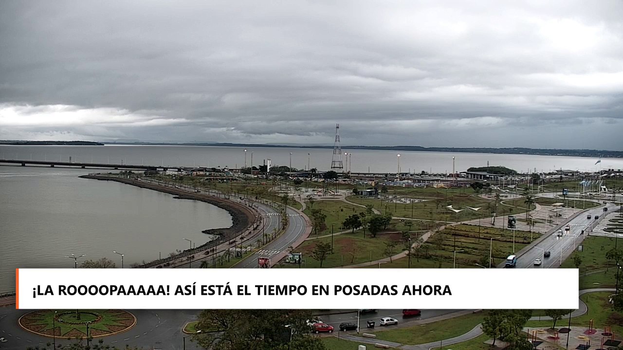 ¡La roooopaaaaa! Asi esta el tiempo en Posadas ahora