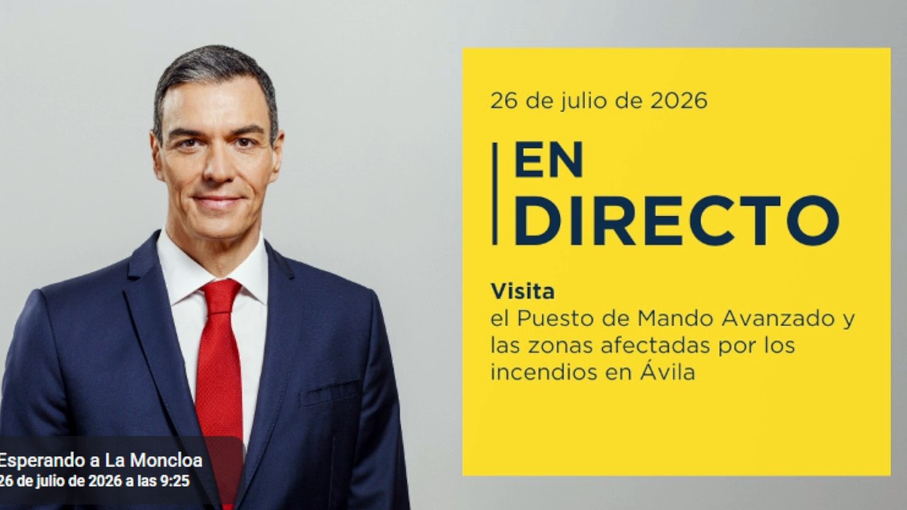 Directo | Sánchez visita el CECOD de Navaluenga
