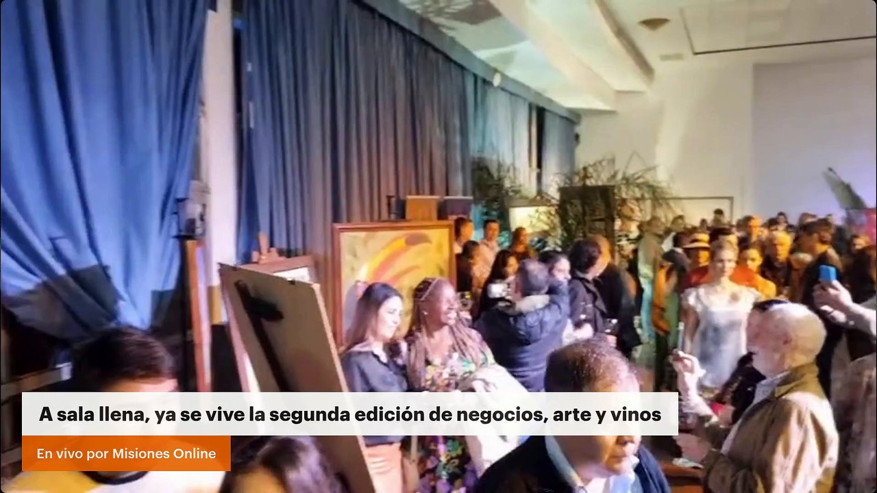 A sala llena, ya se vive la segunda edición de negocios, arte y vinos