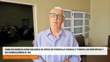 Carlos Garcia Coni celebra 55 años de Fórmula Tuerca y Todos los Deportes y su cumpleaños N°80