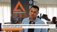Metal Misión 2026 | Empresa misionera presentó calzados de seguridad fabricados con cuero vacuno
