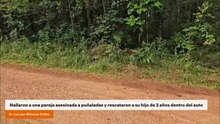 Hallaron a una pareja asesinada a puñaladas y rescataron a su hijo de 2 años dentro del auto