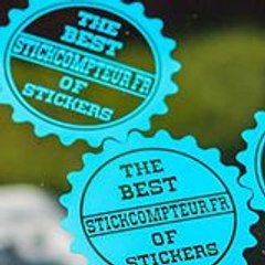 le monde du stickers et fond de compteur