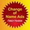 Change of Name Ads