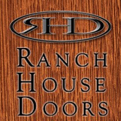 Faux wood garage doors
