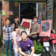 Điện hoa Việt Mỹ Hoa hồng xanh