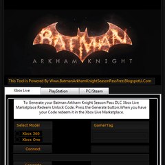 Batman Arkham Knight Season Pass DLC Codes