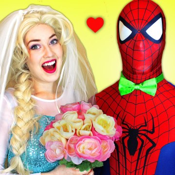 The Funny Spiderman & Frozen Elsa