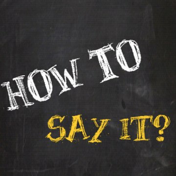 How To Say