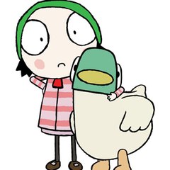 Sarah and Duck Cute