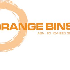 Orange skip bins