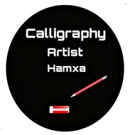 Calligraphy artist hamxa