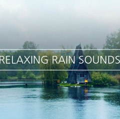 Relaxing Rain Sounds on the Lake for Sleep
