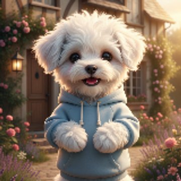 Two Tiny bichon
