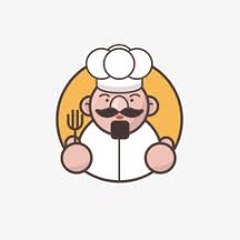 太った男が食べる