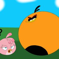 star wars and orange bird inflating