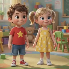 The kids learning school