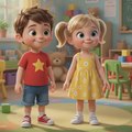 The kids learning school