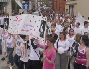 L'émouvante marche blanche pour Fanny à Caudry