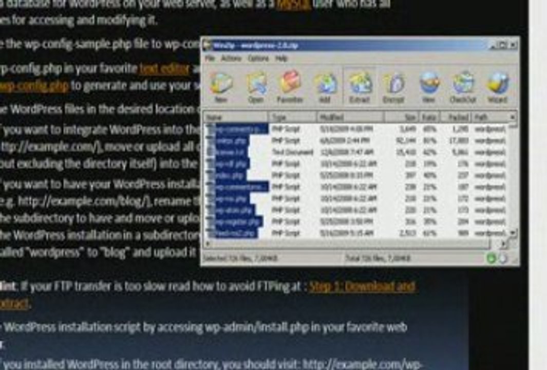 Downloading the WordPress Software to your Computer