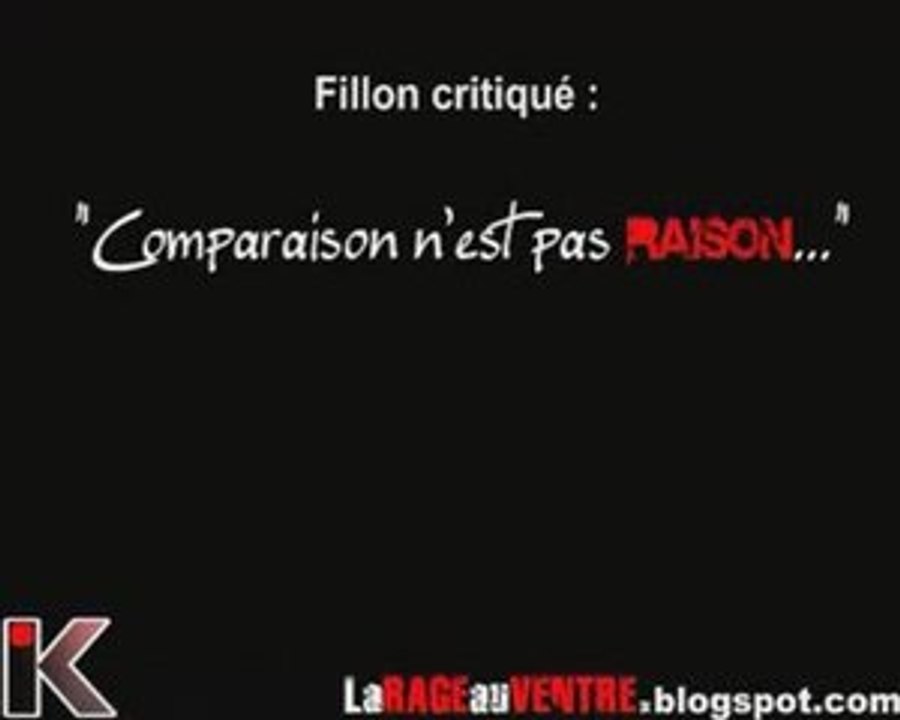 Fillon critiqué à l'assemblée 'Comparaison n'est pas raison'