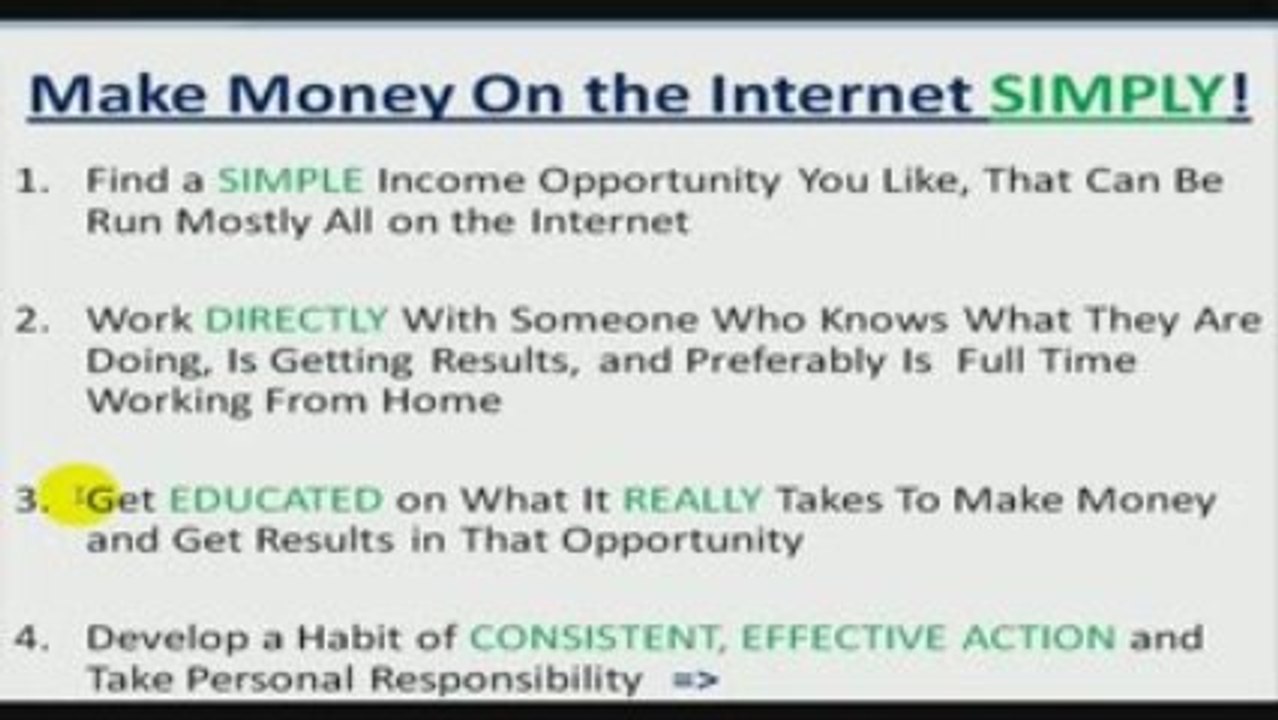 4 Steps To Make Money on the Internet SIMPLY- Quick and ...