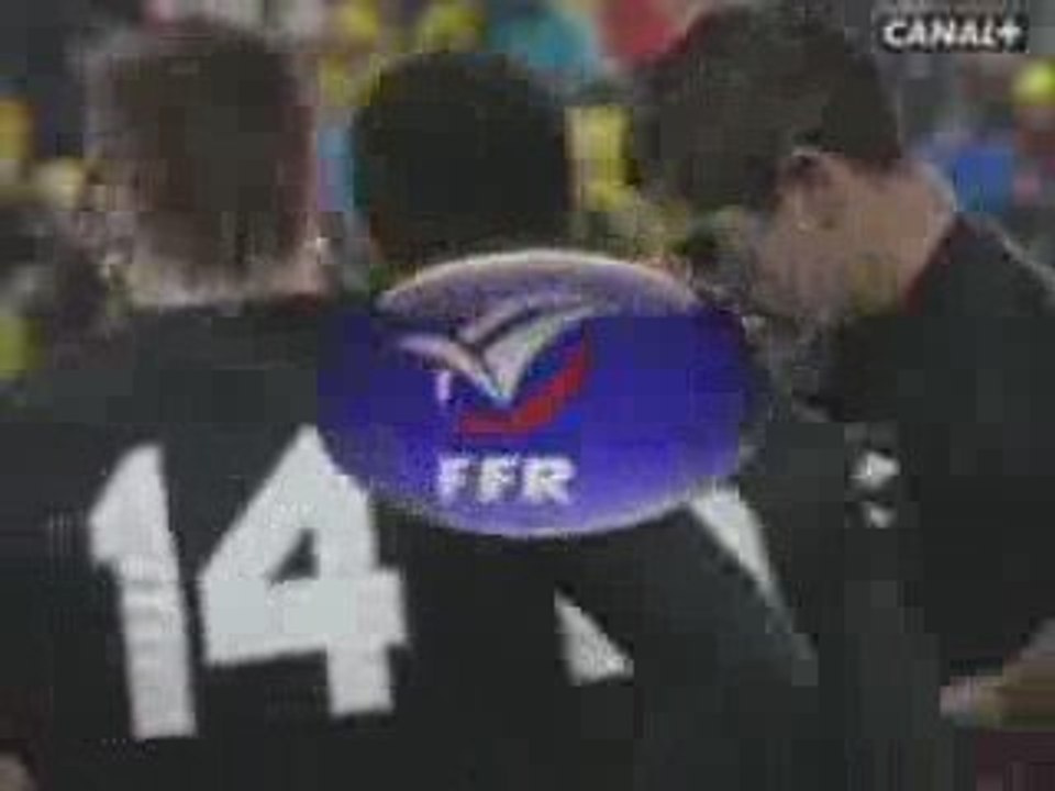 L'essai d'Heymans lors du second test contre les blacks