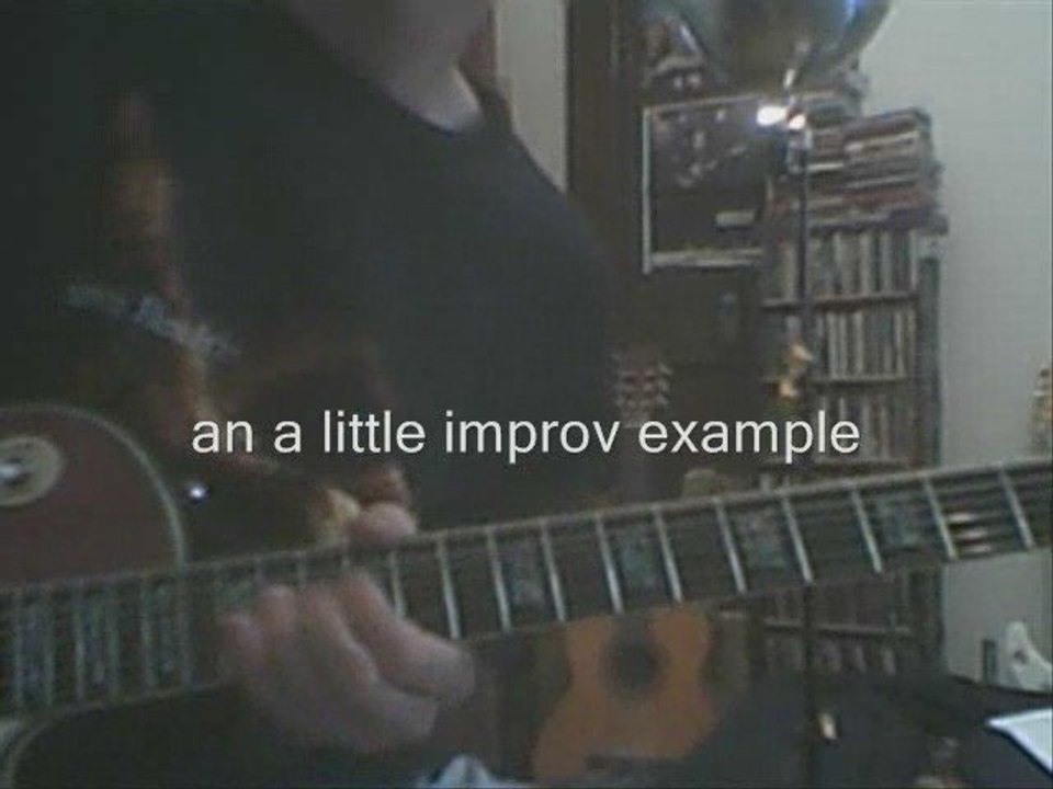 Rock Guitar Lick and short improv example