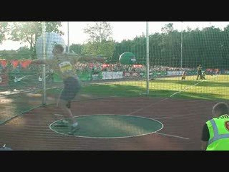Athlé Gerd Kanter lancer disque 71m64 !!! saison 2009 Kohila