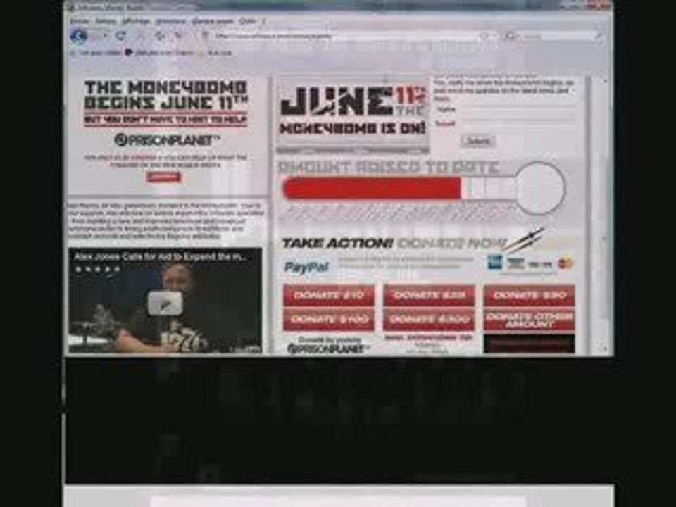 Alex jones    infowars moneybomb  (s/t)