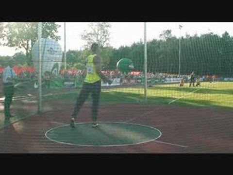 Athlé lancer disque Mykyta Nesterenko 59m76 Kohila 2009