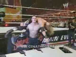 john cena attacks & destroys edge
