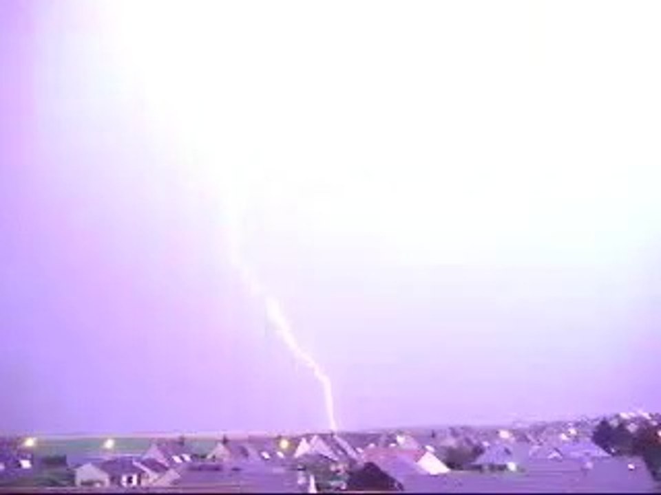 Eclaire Foudre Orage LE TREPORT 26.06.2009 a 4h30