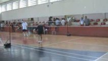Şalvarlı badminton veteranlar final müsabakası set1