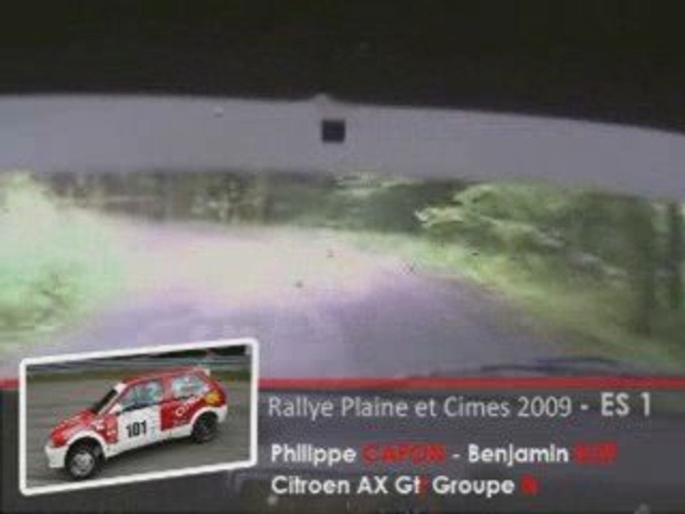 Rallye Plaine et cîmes  2009 ES1  CAPON / ELET
