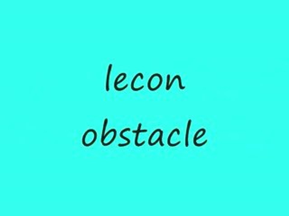 lecon obstacle meganesira