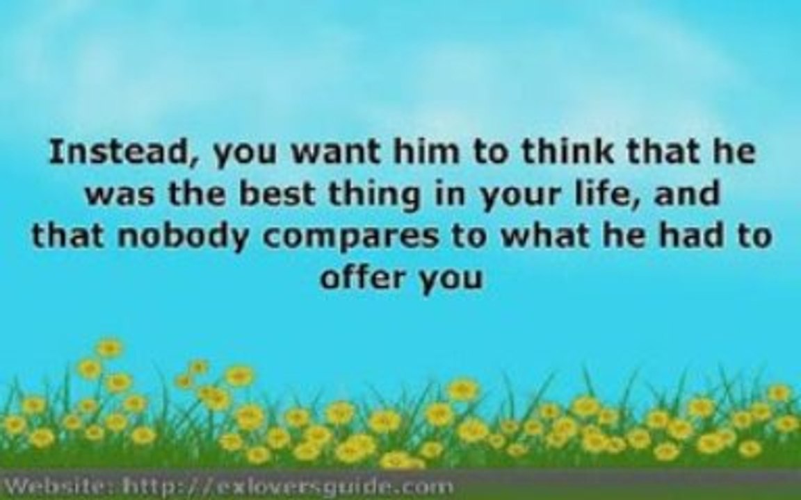 Learn How To Get Your Ex Back